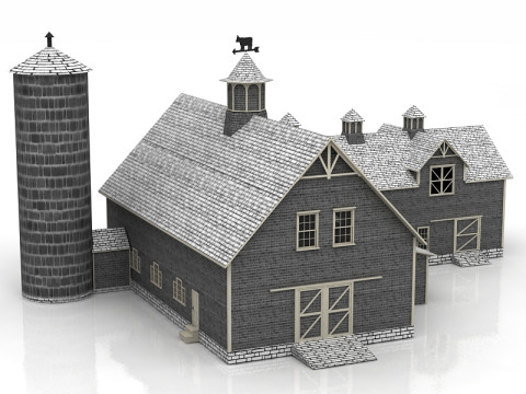 现代舒适的房子 3D 模型