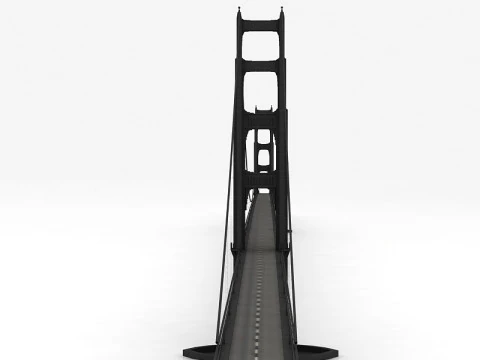 Golden Gate Bridge 3D Model