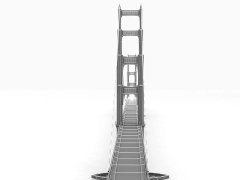 Golden Gate Bridge 3D Model
