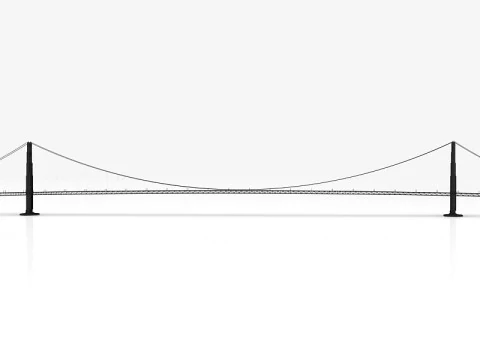 Golden Gate Bridge 3D Model
