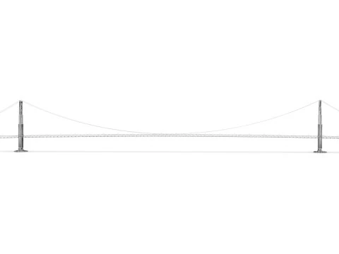 Golden Gate Bridge 3D Model