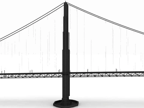 Golden Gate Bridge 3D Model