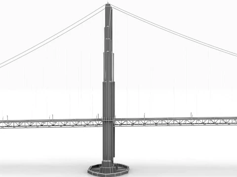 Golden Gate Bridge 3D Model