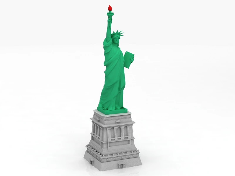Statue of Liberty 3D Model .c4d .max .obj .3ds .fbx .stl .blend