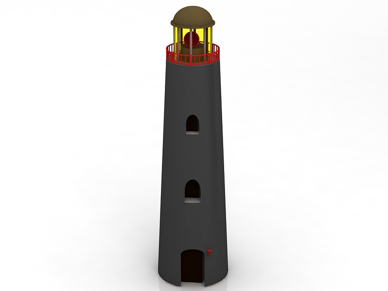 Phare Modèle 3D .c4d .max .obj .3ds .fbx .stl .blend 