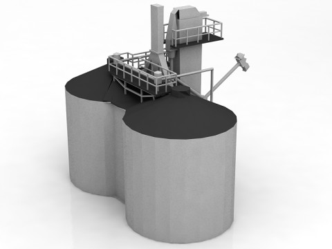 工厂汽油 3D 模型