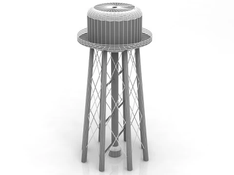 Water Tower 3D Model