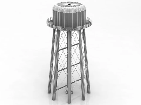 Water Tower 3D Model