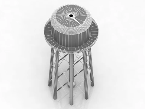 Water Tower 3D Model