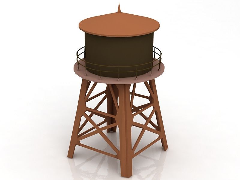 Su Kulesi 3D Model .c4d .max .obj .3ds .fbx .stl .blend 