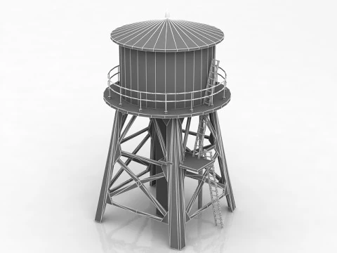 Water Tower 3D Model