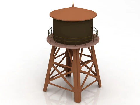 Water Tower 3D Model