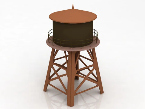 Water Tower 3D Model