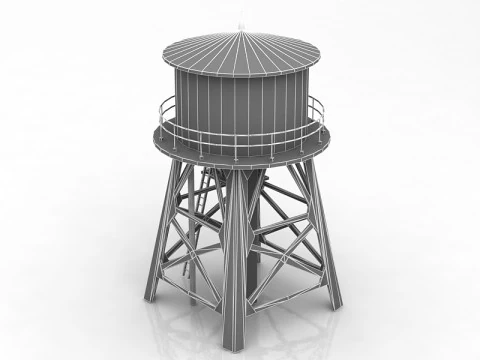 Water Tower 3D Model