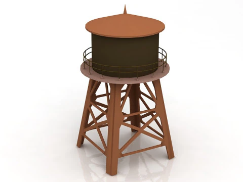 Water Tower 3D Model