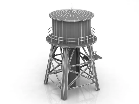 Water Tower 3D Model