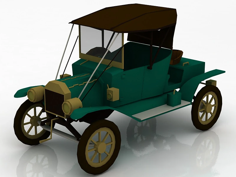 Antique T 1914 3D Model .c4d .max .obj .3ds .fbx .stl .blend
