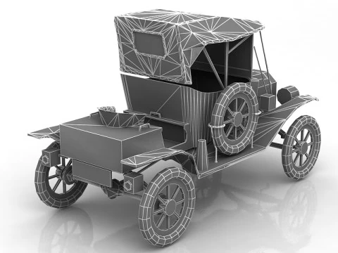 Antique T 1914 3D Model