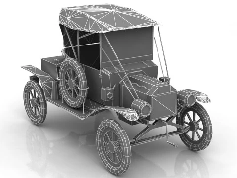 Antique T 1914 3D Model
