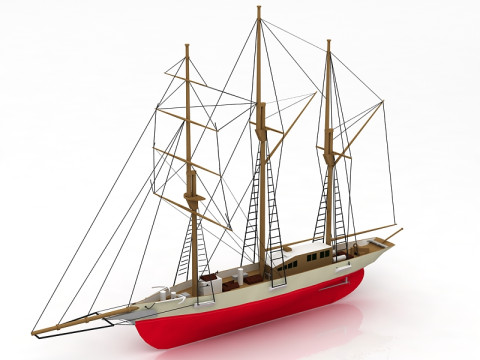 Amphi Boat 3D Model