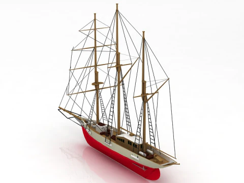 Amphi Boat 3D Model