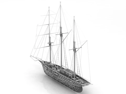 Amphi Boat 3D Model