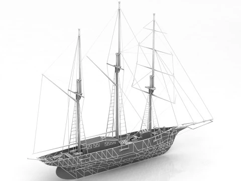 Amphi Boat 3D Model