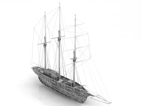 Amphi Boat 3D Model