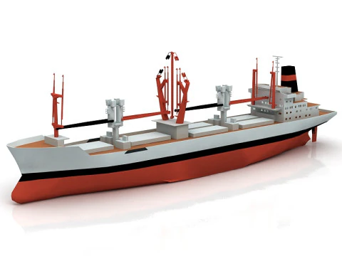 Navio de carga petroleiro - Bahrein Modelo 3D