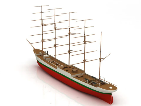 Cutty Sark-Schiff 3D Modell