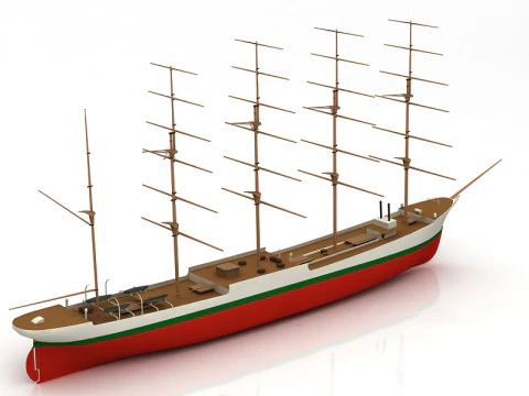 Cutty Sark-Schiff 3D Modell