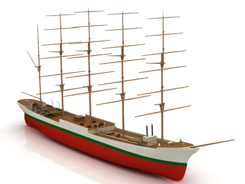 Cutty Sark-Schiff 3D Modell