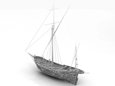 Korsarenschiff 3D Modell