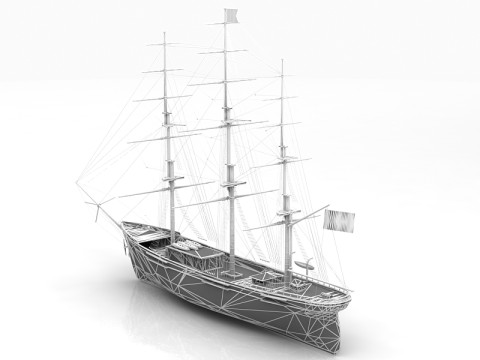 Navio Voador Modelo 3D