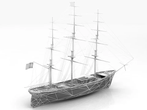 Latający statek Model 3D