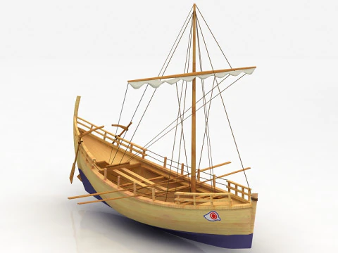 Kyrenia Ancient Trade Ship 3D Model