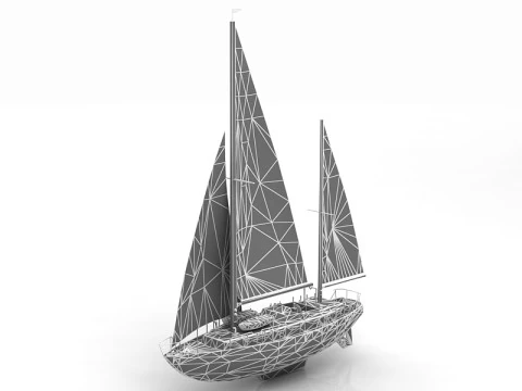 Moonli Sailing Ship 3D Model