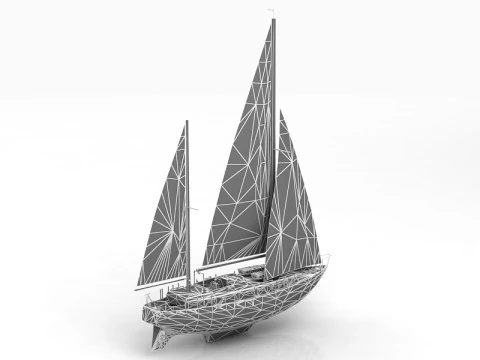 Moonli Sailing Ship 3D Model