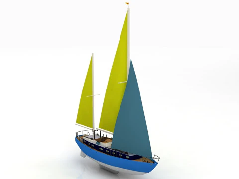 Moonli Sailing Ship 3D Model