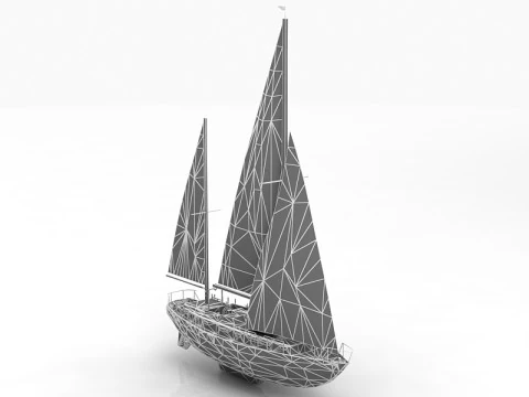 Moonli Sailing Ship 3D Model