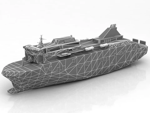 Trasmediterranea Ship 3D Model