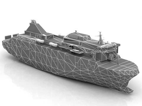 Trasmediterranea Ship 3D Model