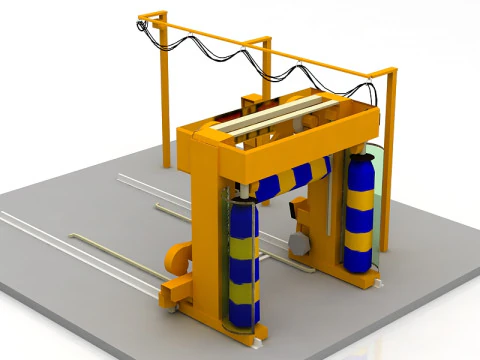 Touch Free Carwash System Fastrak 3D Model