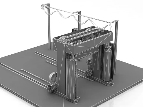 Touch Free Carwash System Fastrak 3D Model