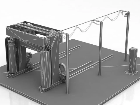 Touch Free Carwash System Fastrak 3D Model