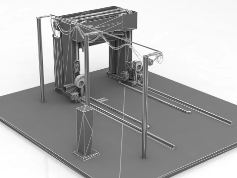 Touch Free Carwash System Fastrak 3D Model