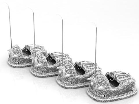 Samoch&oacute;d zderzakowy Model 3D