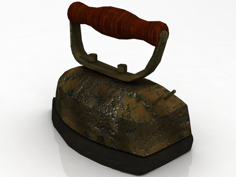 Stare żelazko Model 3D