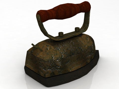 Stare żelazko Model 3D