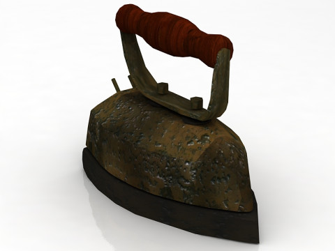 Stare żelazko Model 3D